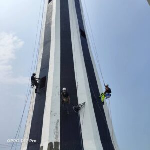 新北市高空外牆油漆工程(彰化王功.芳苑燈塔油漆工程)｜鼎豐外牆修繕工程-3