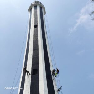 新北市高空外牆油漆工程(彰化王功.芳苑燈塔油漆工程)｜鼎豐外牆修繕工程-4