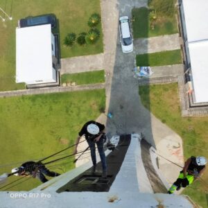 新北市高空外牆油漆工程(彰化王功.芳苑燈塔油漆工程)｜鼎豐外牆修繕工程-6