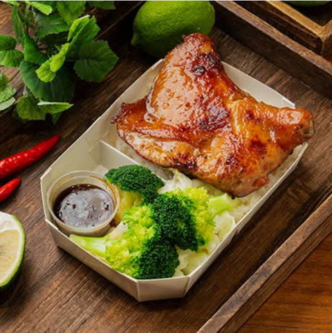 西門町美食｜顧客最愛|泰式烤雞腿飯 Thai Grilled Chicken Drumstick Rice｜師大第一腿