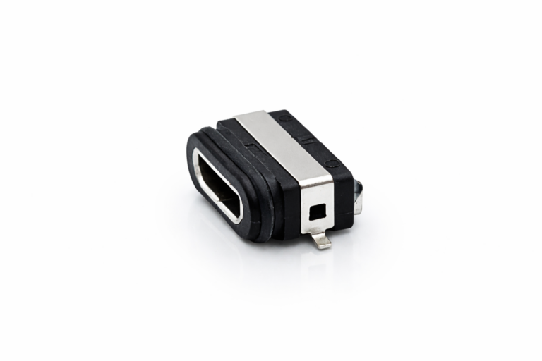Waterproof Micro USB receptacle